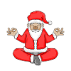 Weihnachtsmann Yoga Geist Körper