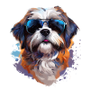 Shi Tsu with sunglasses