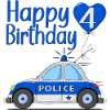Joyeux anniversaire 4 Police