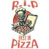 Spooky Funny Pizza Lover Zombie