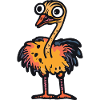 Strauß Halloween Tier