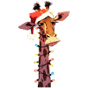 Lustige Giraffe Lichterkette Weihnachtsbaum