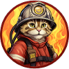 Firefighter Cat