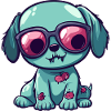 Dog Halloween Zombie