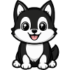Husky Dog Comic Cute