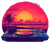 DJ on the beach