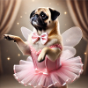 Cute Dog in Fairy Costume