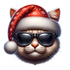 Weihnachts-Katze