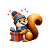 Squirrel Gift Birthday Christmas Funny