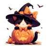 Cute Halloween Cat