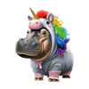 Nilpferd Einhorn