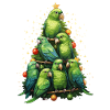 Budgie Parakeet Christmas Tree