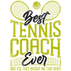 Funny Tennis Player Racket Coach