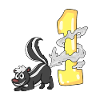 Number 1 Number One - Skunk Motif