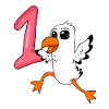 Number 1 Number One - Seagull Motif