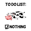Funny Saying Cow Motif