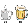 Coffee and Beer Duo Illustration