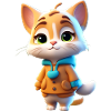 chat mignon d'automne