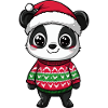 Panda Weihnachten Comic