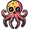 Oktopus Halloween Tier