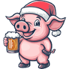 Pig Christmas Beer
