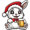 Hase Weihnachten Bier