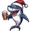 Shark Christmas Beer