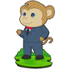 Costume de mariage Monkey Groom