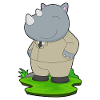 Rhino Groom Costume Mariage