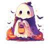 Halloween Ghost Ghost Pumpkin Lantern Gift