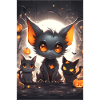 Three Cute Kittens | Halloween Theme