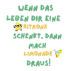 Lustiger zitronen spruch/Zitat - Geschenkidee