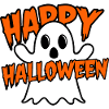 Happy Halloween Creepy Ghost