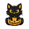 Cat Halloween Comic Cat