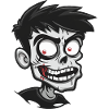 Zombie Halloween Comic Creepy