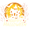 Joyeux Halloween Maison hantée - Effrayant