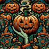 Funny Halloween Pumpkin Pattern