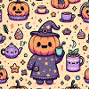 Funny Halloween Pumpkin Pattern