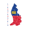Liechtenstein Map Flag Vaduz Design