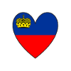 Liechtenstein Flag Heart Holiday Travel