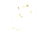 Cat with sunglasses playing golf