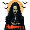 Gotische Halloween Hexe