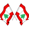 Deux drapeaux du Liban