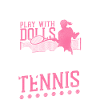 Funny Tennis Player Racket Girl