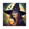 Halloween, Witch, Pumpkin