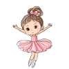 Ballerine avec étoiles