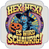 Griezelige Halloween-heks: het wordt eng