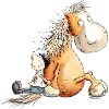 Cheval drôle avec motif de cheval de cavalier pour cavaliers