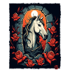 Rosen und Pferd