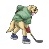 Labrador Eishockey Eishockeyschläger